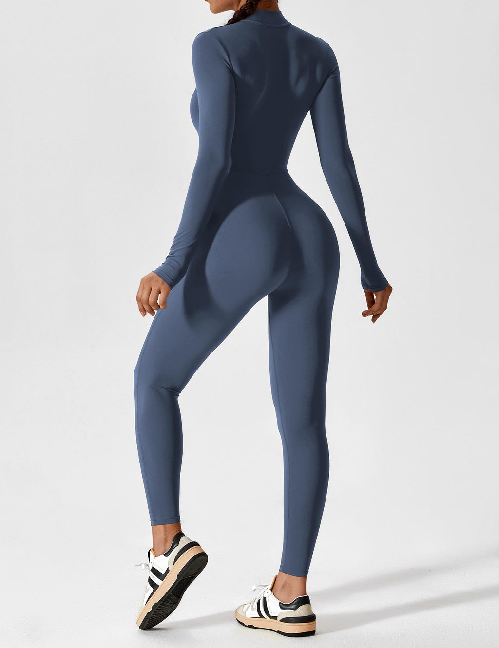 Women’s Bodysuit – Seamless Zip Sculpting Activewear Bodysuit – Lina