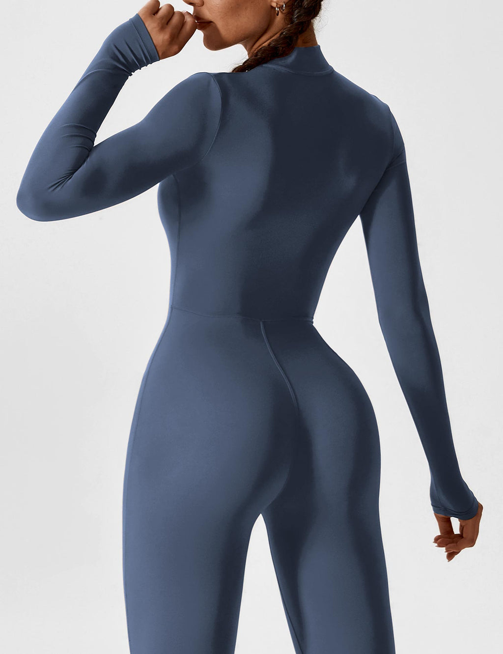 Women’s Bodysuit – Seamless Zip Sculpting Activewear Bodysuit – Lina