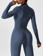 Women’s Bodysuit – Seamless Zip Sculpting Activewear Bodysuit – Lina