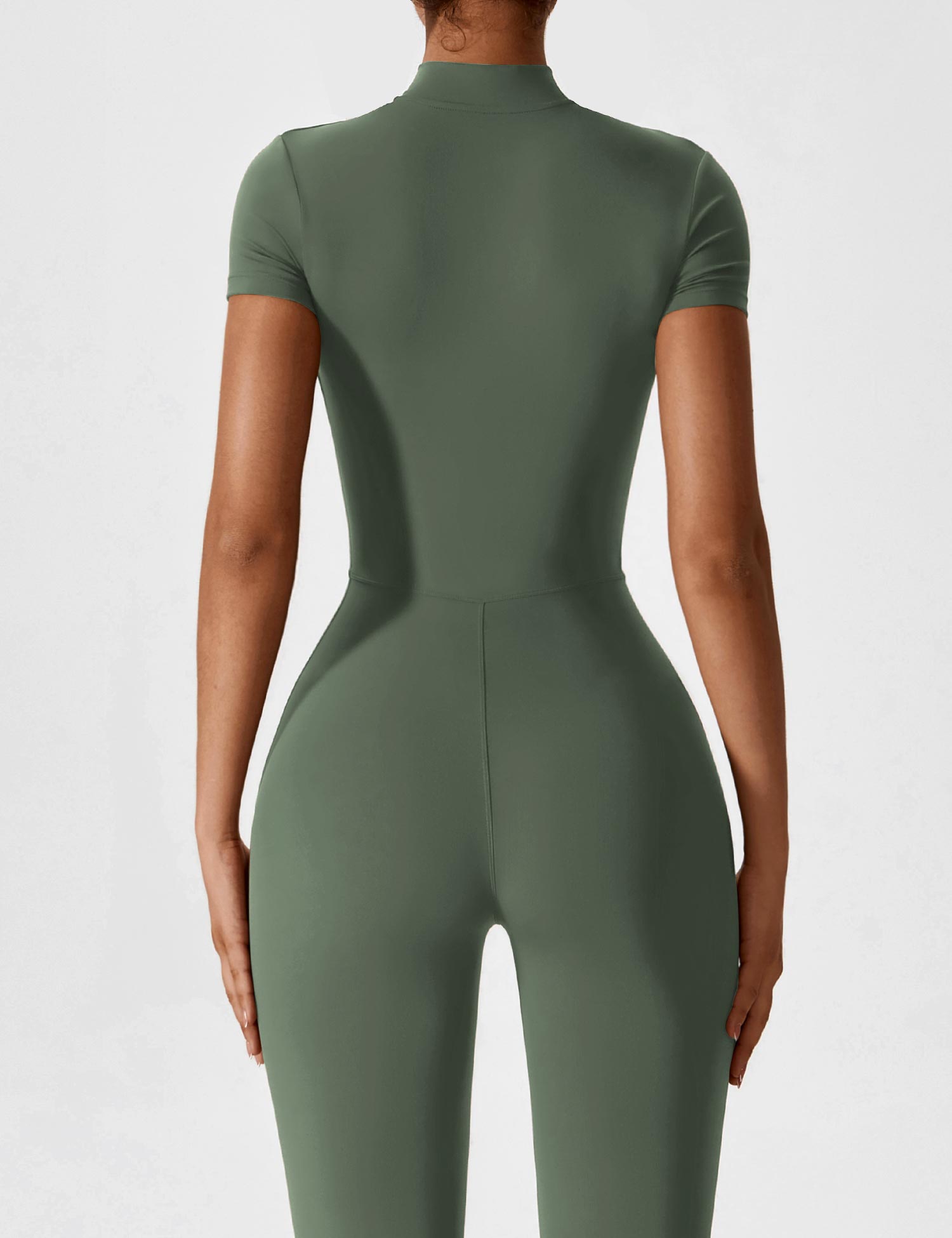 Women’s Bodysuit – Seamless Zip Sculpting Activewear Bodysuit – Lina