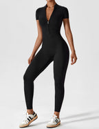 Women’s Bodysuit – Seamless Zip Sculpting Activewear Bodysuit – Lina